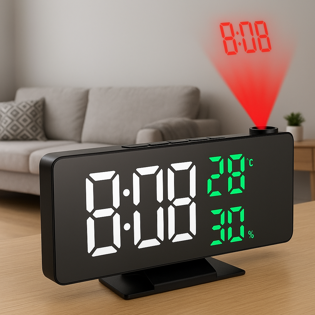 RELOJ CON PROYECCIÓN LED + Envío GRATIS