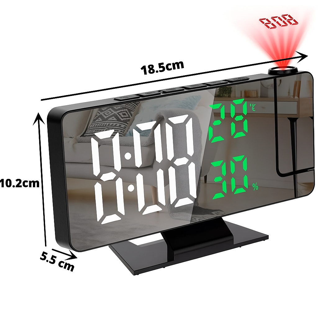 RELOJ CON PROYECCIÓN LED + Envío GRATIS