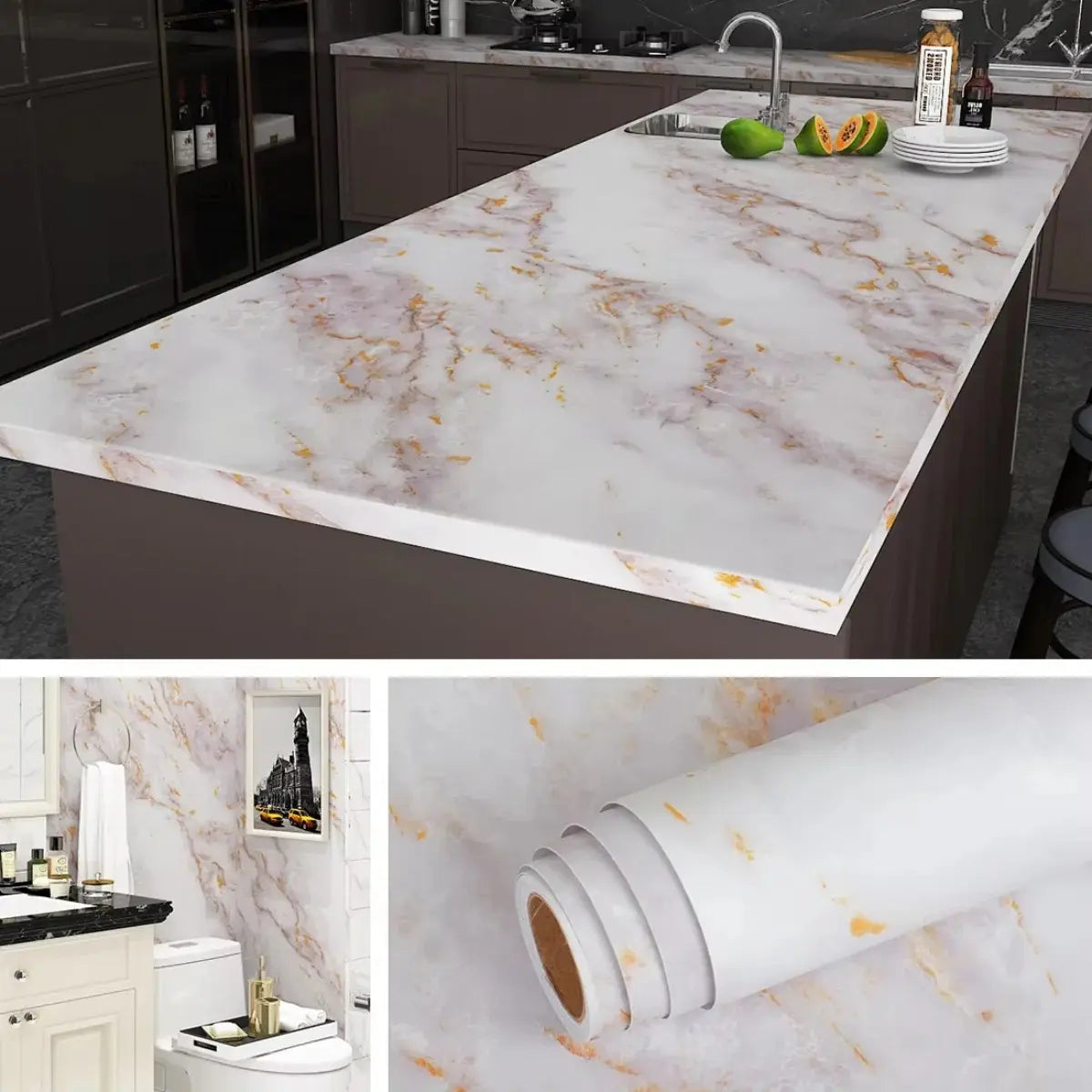 PAPEL MARMOL ADHESIVO
