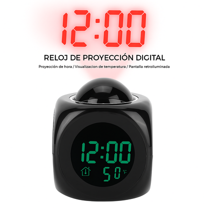 RELOJ CON PROYECCIÓN DIGITAL LED