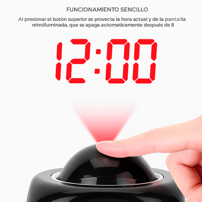 RELOJ CON PROYECCIÓN DIGITAL LED