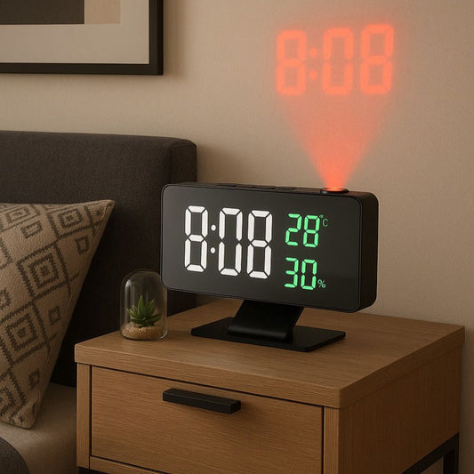 RELOJ CON PROYECCIÓN LED + Envío GRATIS